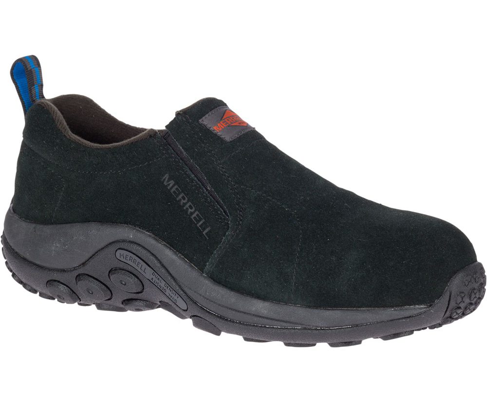 Slip On Homem - Merrell Jungle Moc Alloy Toe Wide Width - Pretas - AMB145682